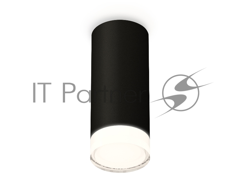 Светильник Ambrella Light XS7443014 SBK/FR/CL черный песок/белый матовый/прозрачный MR16 GU5.3 (C7443, N7160)