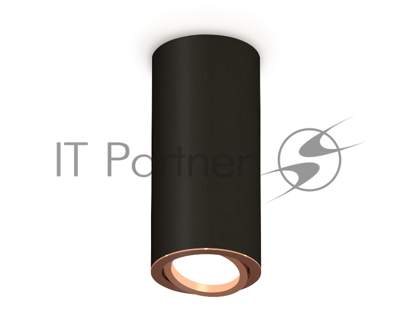 Светильник Ambrella Light XS7443005 SBK/PPG черный песок/золото розовое полированное MR16 GU5.3 (C7443, N7005)