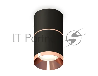 Светильник Ambrella Light XS7402201 SBK/PPG черный песок/золото розовое полированное MR16 GU5.3 (C7402, A2073, C7402, N7035)