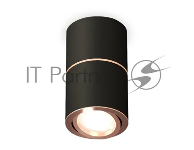 Светильник Ambrella Light XS7402200 SBK/PPG черный песок/золото розовое полированное MR16 GU5.3 (C7402, A2073, C7402, N7005)
