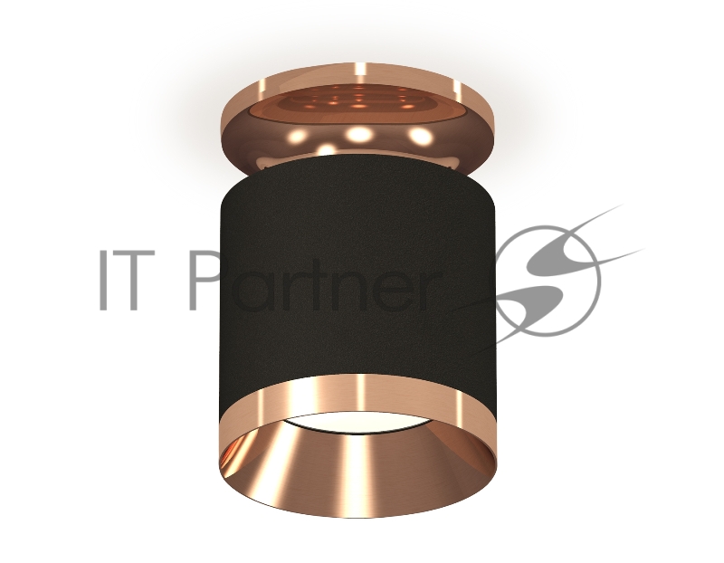 Светильник Ambrella Light XS7402121 SBK/PPG черный песок/золото розовое полированное MR16 GU5.3 (N7930, C7402, N7035)