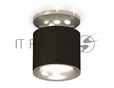 Светильник Ambrella Light XS7402083 SBK/PSL черный песок/серебро полированное MR16 GU5.3 (N7927, C7402, N7012)