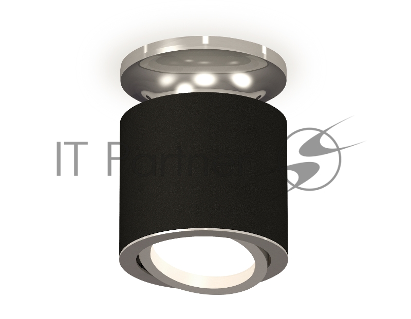 Светильник Ambrella Light XS7402081 SBK/PSL черный песок/серебро полированное MR16 GU5.3 (N7927, C7402, N7003)