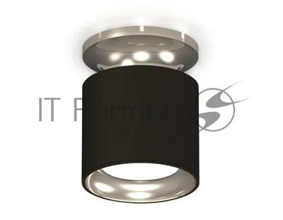 Светильник Ambrella Light XS7402080 SBK/PSL черный песок/серебро полированное MR16 GU5.3 (N7927, C7402, N7023)
