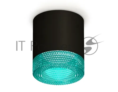 Светильник Ambrella Light XS7402013 SBK/BL черный песок/голубой MR16 GU5.3 (C7402, N7194)