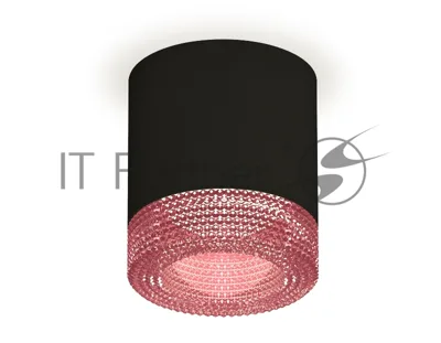 Светильник Ambrella Light XS7402012 SBK/PI черный песок/розовый MR16 GU5.3 (C7402, N7193)
