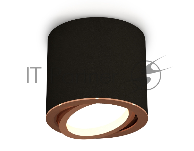 Светильник Ambrella Light XS7402004 SBK/PPG черный песок/золото розовое полированное MR16 GU5.3 (C7402, N7005)