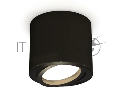 Светильник Ambrella Light XS7402001 SBK/PBK черный песок/черный полированный MR16 GU5.3 (C7402, N7002)