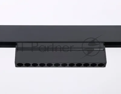 Светильник трековый светодиодный GL4048 BK черный IP20 12W 4200K 48V 24° 223x22x105
