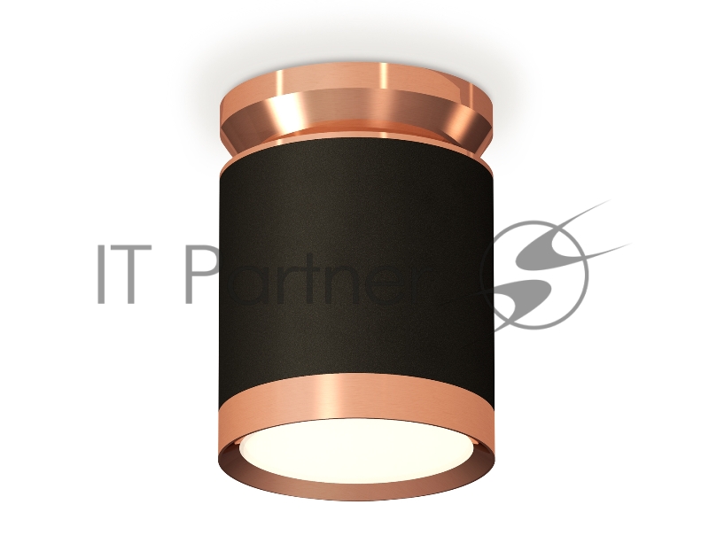 Светильник Ambrella Light XS8142035 SBK/PPG черный песок/золото розовое полированное GX53 (N8912, C8142, N8126)