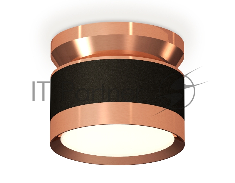 Светильник Ambrella Light XS8102065 SBK/PPG черный песок/золото розовое полированное GX53 (N8912, C8102, N8126)