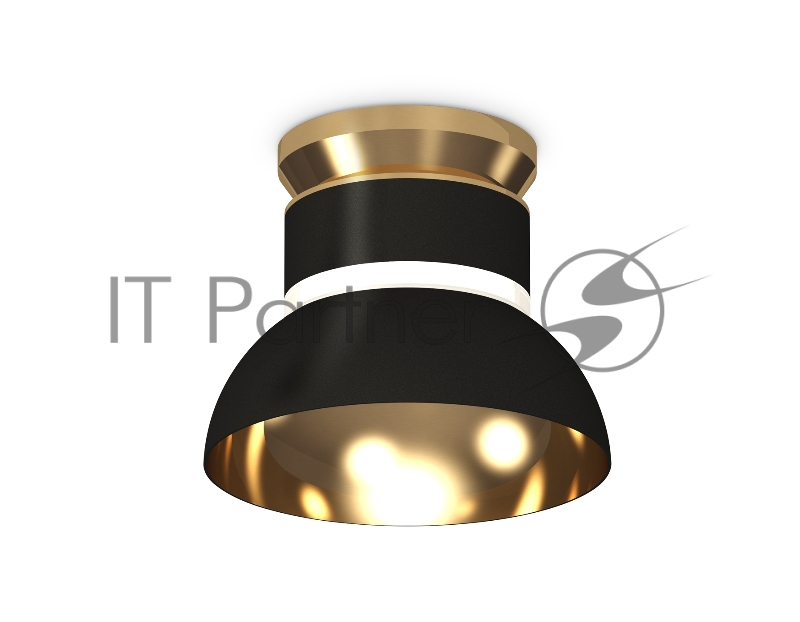 Светильник Ambrella Light XS8102061 SBK/PYG/CL черный песок/золото желтое полированное/прозрачный GX53 (N8909, C8102, N8145)
