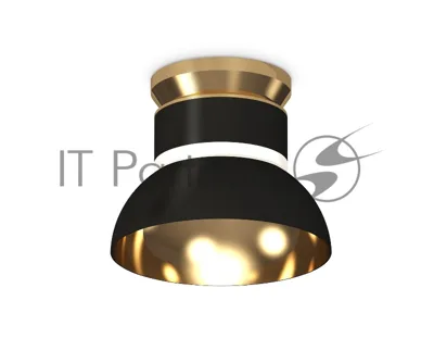 Светильник Ambrella Light XS8102061 SBK/PYG/CL черный песок/золото желтое полированное/прозрачный GX53 (N8909, C8102, N8145)