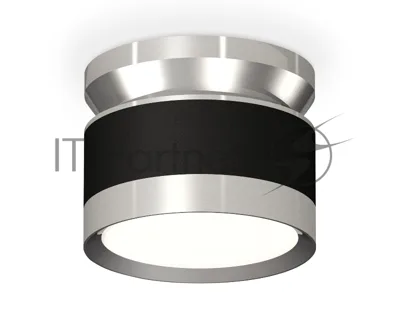 Светильник Ambrella Light XS8102055 SBK/PSL черный песок/серебро полированное GX53 (N8904, C8102, N8118)