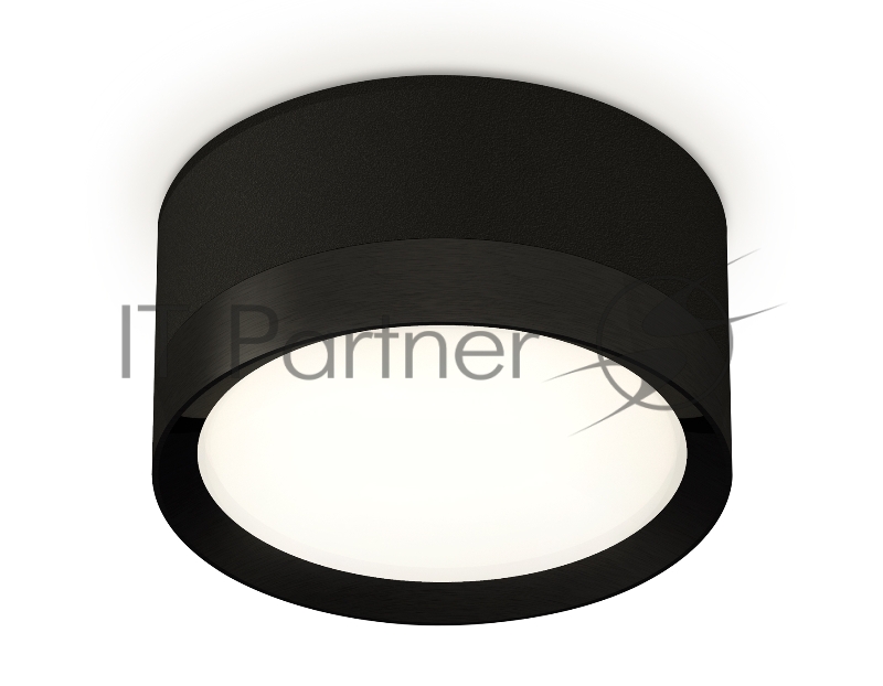 Светильник Ambrella Light XS8102002 SBK/PBK черный песок/черный полированный GX53 (C8102, N8113)