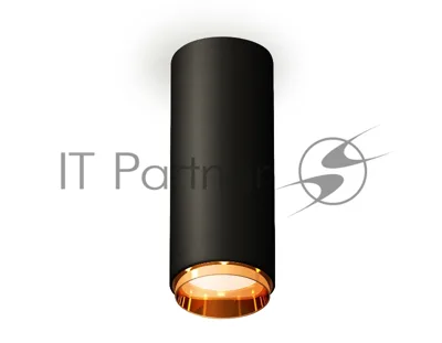 Светильник Ambrella Light XS6343005 SBK/PYG черный песок/золото желтое полированное MR16 GU5.3 (C6343, N6124)
