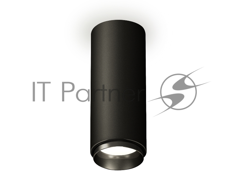 Светильник Ambrella Light XS6343002 SBK/PBK черный песок/черный полированный MR16 GU5.3 (C6343, N6121)