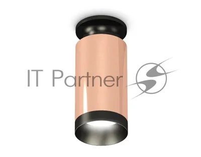 Светильник Ambrella Light XS6326100 PPG/PBK золото розовое полированное/черный полированный MR16 GU5.3 (N6902, C6326, N6131)