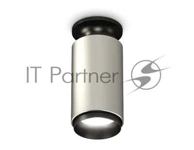 Светильник Ambrella Light XS6324100 SSL/PBK серебро песок/черный полированный MR16 GU5.3 (N6902, C6324, N6121)
