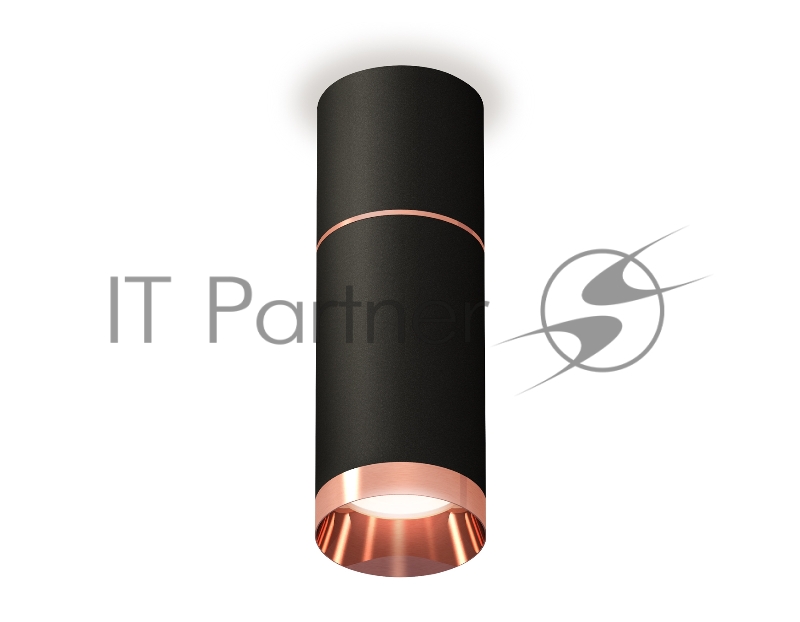 Светильник Ambrella Light XS6323063 SBK/PPG черный песок/золото розовое полированное MR16 GU5.3 (C6302, A2063, C6323, N6135)