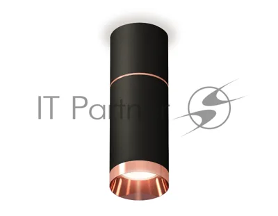 Светильник Ambrella Light XS6323063 SBK/PPG черный песок/золото розовое полированное MR16 GU5.3 (C6302, A2063, C6323, N6135)