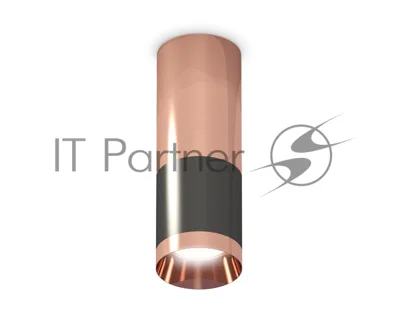 Светильник Ambrella Light XS6303060 DCH/PPG черный хром/золото розовое полированное MR16 GU5.3 (C6303, C6326, A2010, N6135)