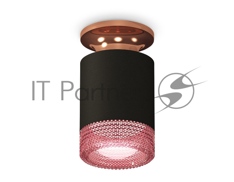 Светильник Ambrella Light XS6302182 SBK/PPG/PI черный песок/золото розовое полированное/розовый MR16 GU5.3