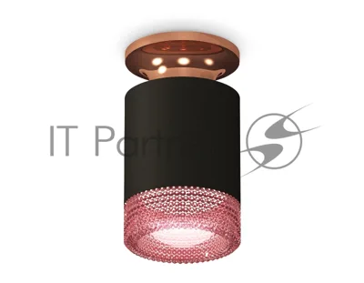 Светильник Ambrella Light XS6302182 SBK/PPG/PI черный песок/золото розовое полированное/розовый MR16 GU5.3