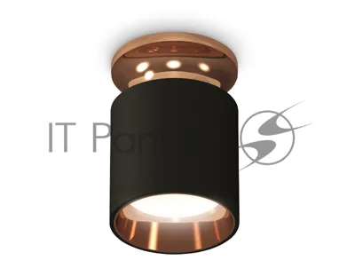 Светильник Ambrella Light XS6302181 SBK/PPG черный песок/золото розовое полированное MR16 GU5.3 (N6906, C6302, N6114)