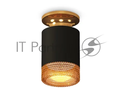 Светильник Ambrella Light XS6302162 SBK/PYG/CF черный песок/золото желтое полированное/кофе MR16 GU5.3 (N6905, C6302, N6154)