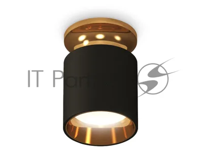 Светильник Ambrella Light XS6302161 SBK/PYG черный песок/золото желтое полированное MR16 GU5.3 (N6905, C6302, N6113)
