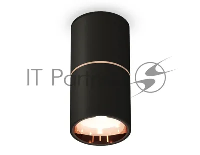 Светильник Ambrella Light XS6302083 SBK/PPG черный песок/золото розовое полированное MR16 GU5.3 (C6302, A2063, N6114)
