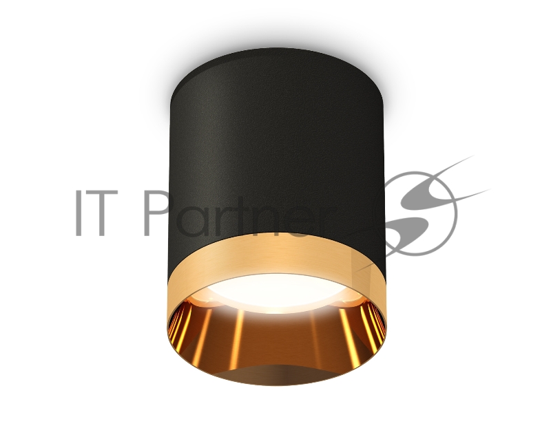 Светильник Ambrella Light XS6302024 SBK/PYG черный песок/золото желтое полированное MR16 GU5.3 (C6302, N6134)