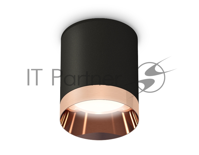 Светильник Ambrella Light XS6302025 SBK/PPG черный песок/золото розовое полированное MR16 GU5.3 (C6302, N6135)