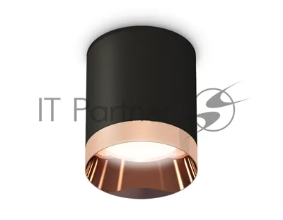 Светильник Ambrella Light XS6302025 SBK/PPG черный песок/золото розовое полированное MR16 GU5.3 (C6302, N6135)