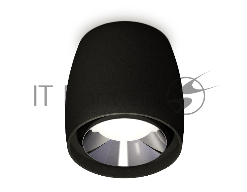 Светильник Ambrella Light XS1142003 SBK/PSL черный песок/серебро полированное MR16 GU5.3 (C1142, N7032)