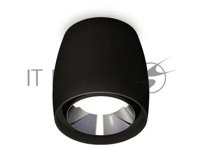 Светильник Ambrella Light XS1142003 SBK/PSL черный песок/серебро полированное MR16 GU5.3 (C1142, N7032)