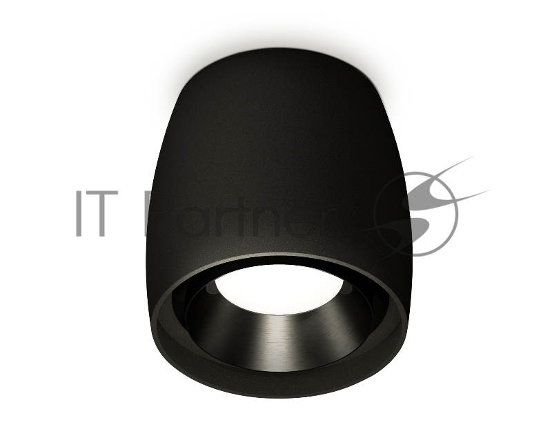 Светильник Ambrella Light XS1142002 SBK/PBK черный песок/черный полированный MR16 GU5.3 (C1142, N7031)