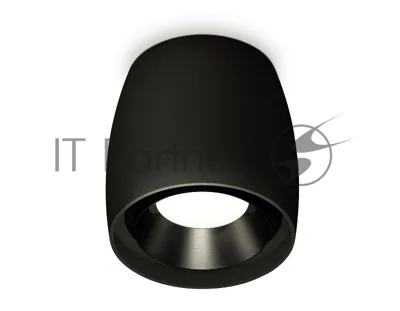 Светильник Ambrella Light XS1142002 SBK/PBK черный песок/черный полированный MR16 GU5.3 (C1142, N7031)