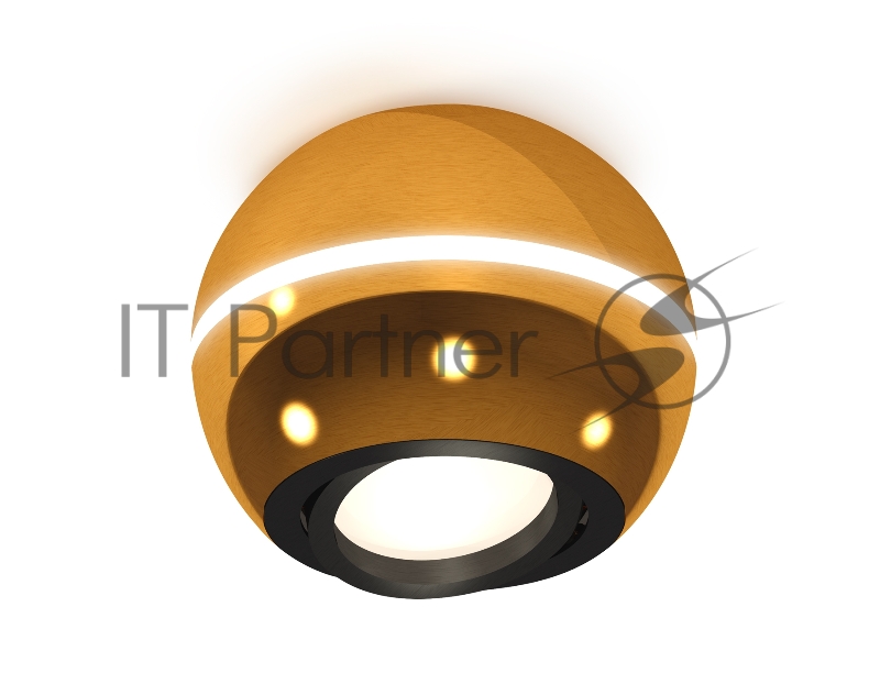 Светильник Ambrella Light XS1105010 PYG/PBK золото желтое полированное/черный полированный MR16 GU5.3 LED3W 4200K(C1105,N7002)