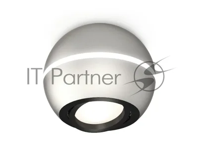 Светильник Ambrella Light XS1103010 SSL/PBK серебро песок/черный полированный MR16 GU5.3 LED 3W 4200K (C1103, N7002)