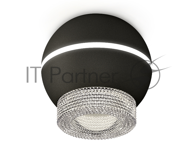 Светильник Ambrella Light XS1102030 SBK/CL черный песок/прозрачный MR16 GU5.3 LED 3W 4200K (C1102, N7191)