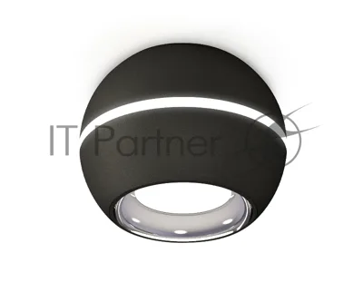 Светильник Ambrella Light XS1102002 SBK/PSL черный песок/серебро полированное MR16 GU5.3 LED 3W 4200K (C1102, N7023)