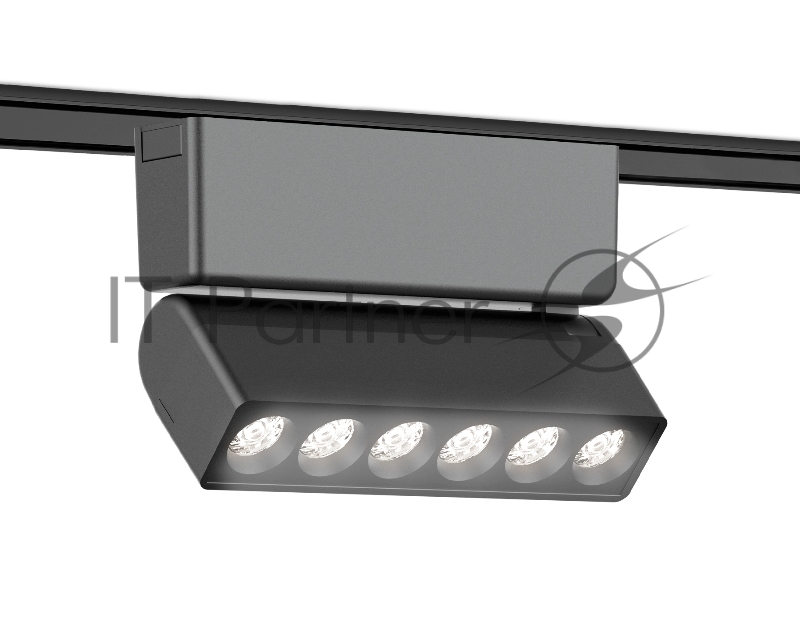 Светильник трековый светодиодный GV1469 BK черный IP20 6W 4200K 48V 24° 122x26x80