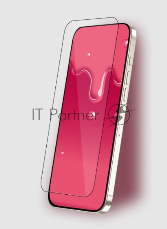 Защитное стекло Глазурь Розовая для Apple iPhone 15 Pro глянец