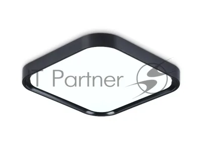 Потолочный светодиодный светильник Ambrella light FZ1262 BK черный 18W 5000K 250*250*60 (Без ПДУ)