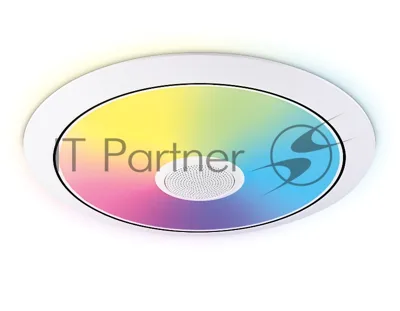Музыкальный светодиодный светильник Ambrella light FZ710 WH белый IP20 40W 3000-6500K+RGB Music 370*56 (ПДУ ИК)