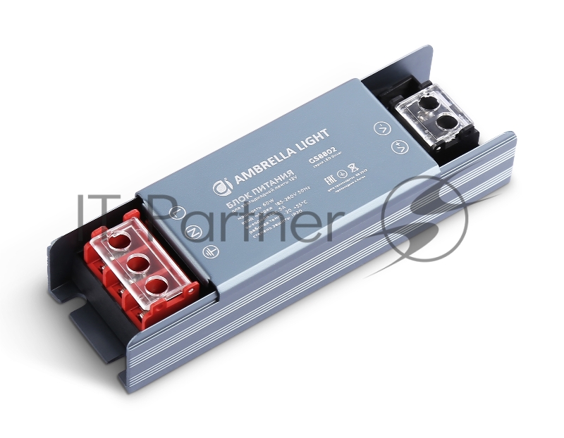 Блок питания 12V 60W 5A IP20 185-260V 115*35*22