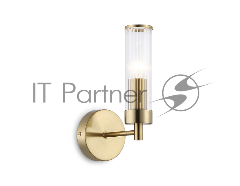 Настенный светильник Ambrella light LH55164 BS/CL латунь/прозрачный E14 max 40W 155*100*245