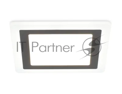 Встраиваемый cветодиодный светильник с подсветкой Ambrella light DCR394 12W+4W 4200K+4200K 220-240V 195*195*20 (A155*155)